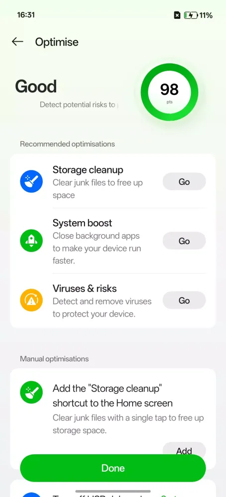 ภาพหน้าจอของ Phone Manager