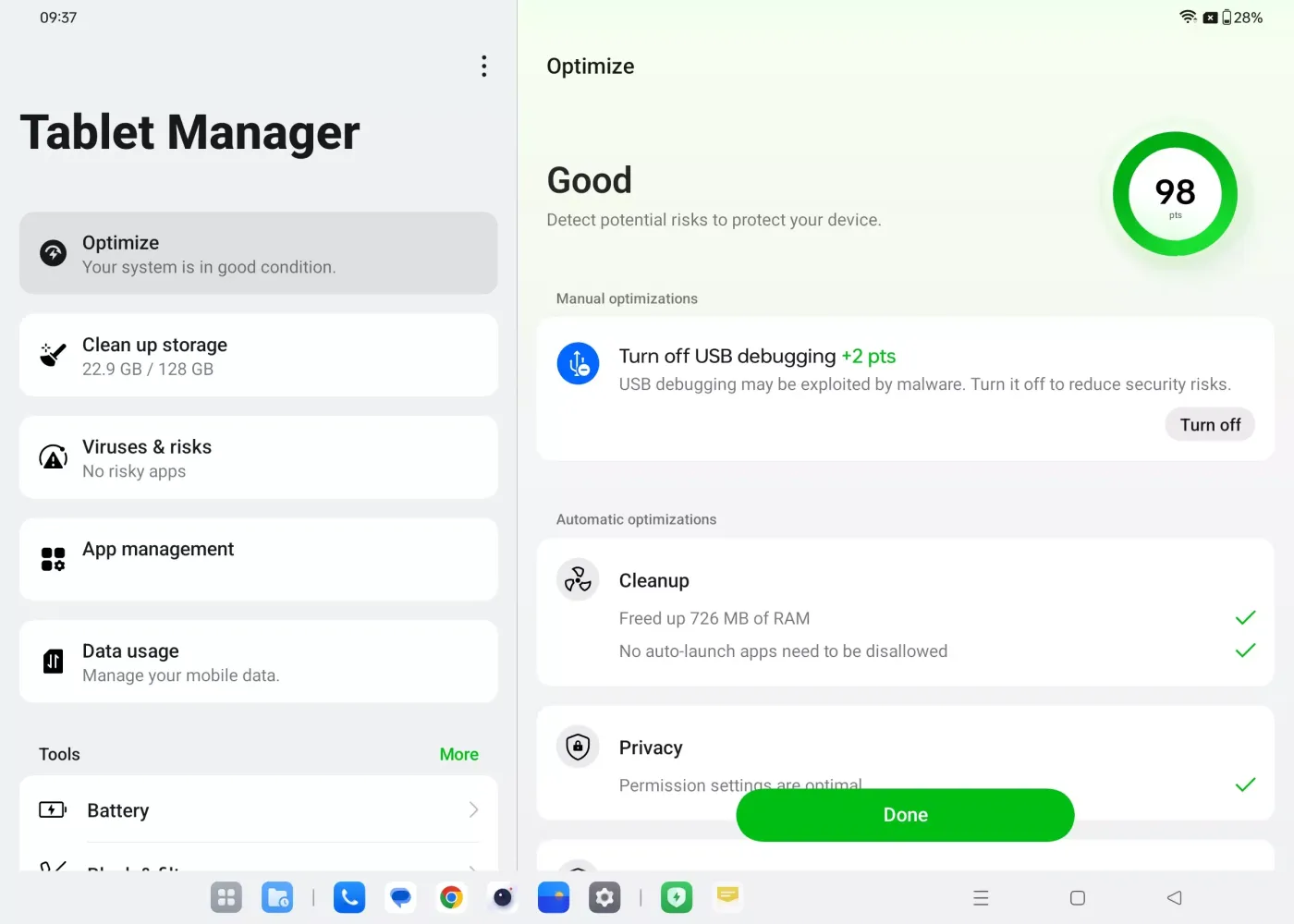 ภาพหน้าจอของ Phone Manager