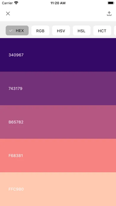 Colorific: Color Palette Screenshots