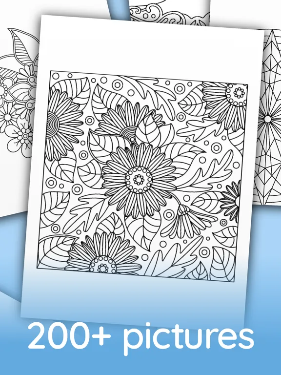 ภาพหน้าจอของ Coloring Book for relaxation iPad 
