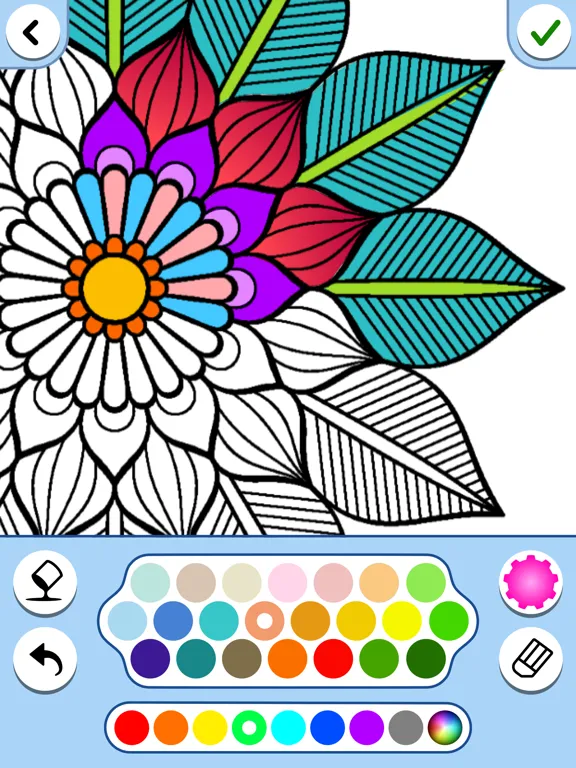 ภาพหน้าจอของ Coloring Book for relaxation iPad 