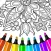 Flower mandala coloringbook