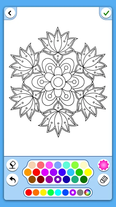 Flower mandala coloringbook स्क्रीनशॉट