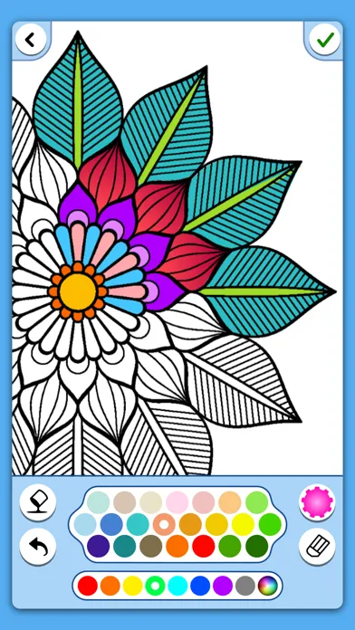 Flower mandala coloringbook स्क्रीनशॉट