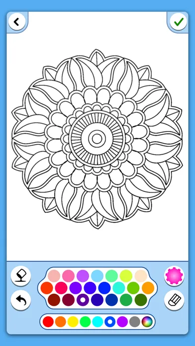 Flower mandala coloringbook स्क्रीनशॉट