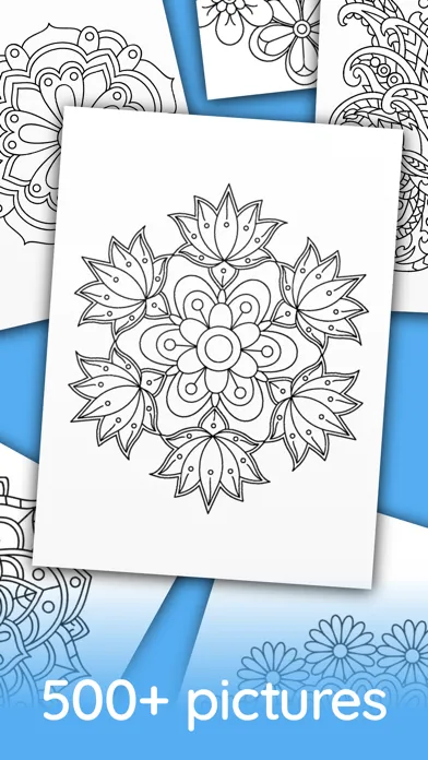 Flower mandala coloringbook स्क्रीनशॉट
