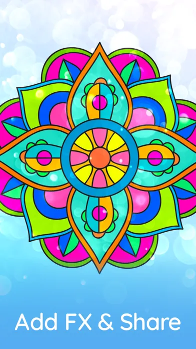 Flower mandala coloringbook स्क्रीनशॉट
