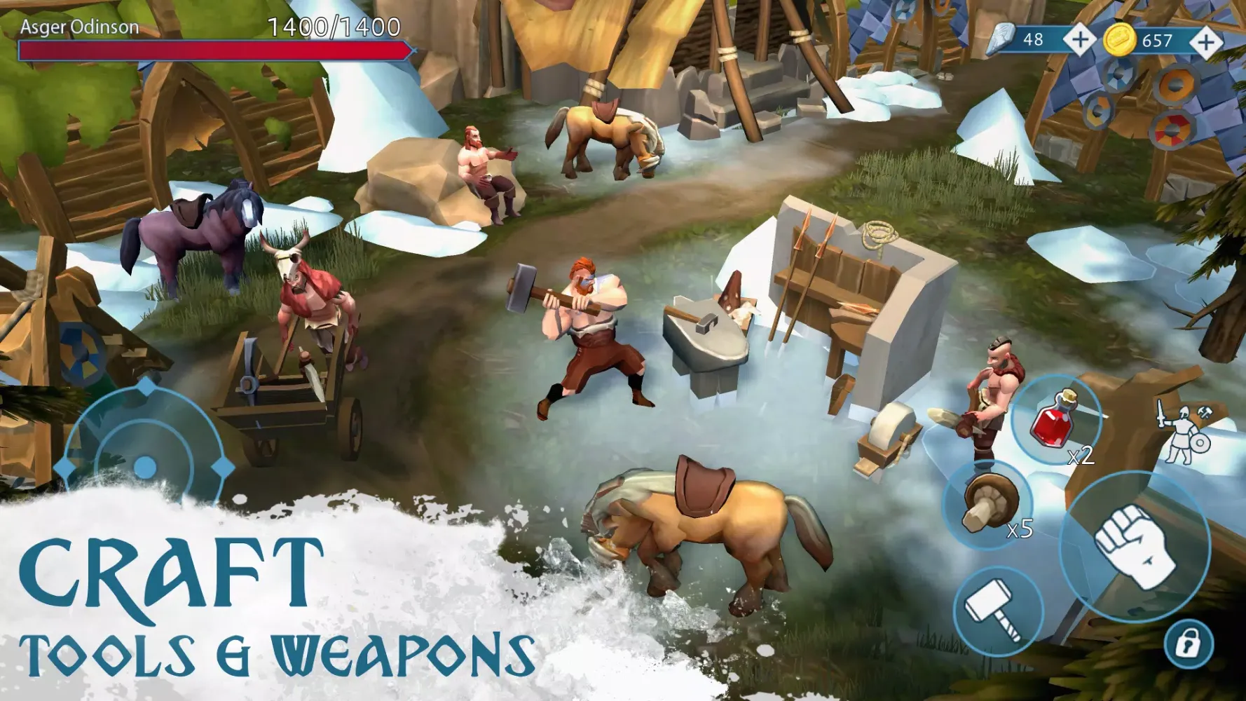 Tangkapan layar Vinland Tales・ Viking Survival