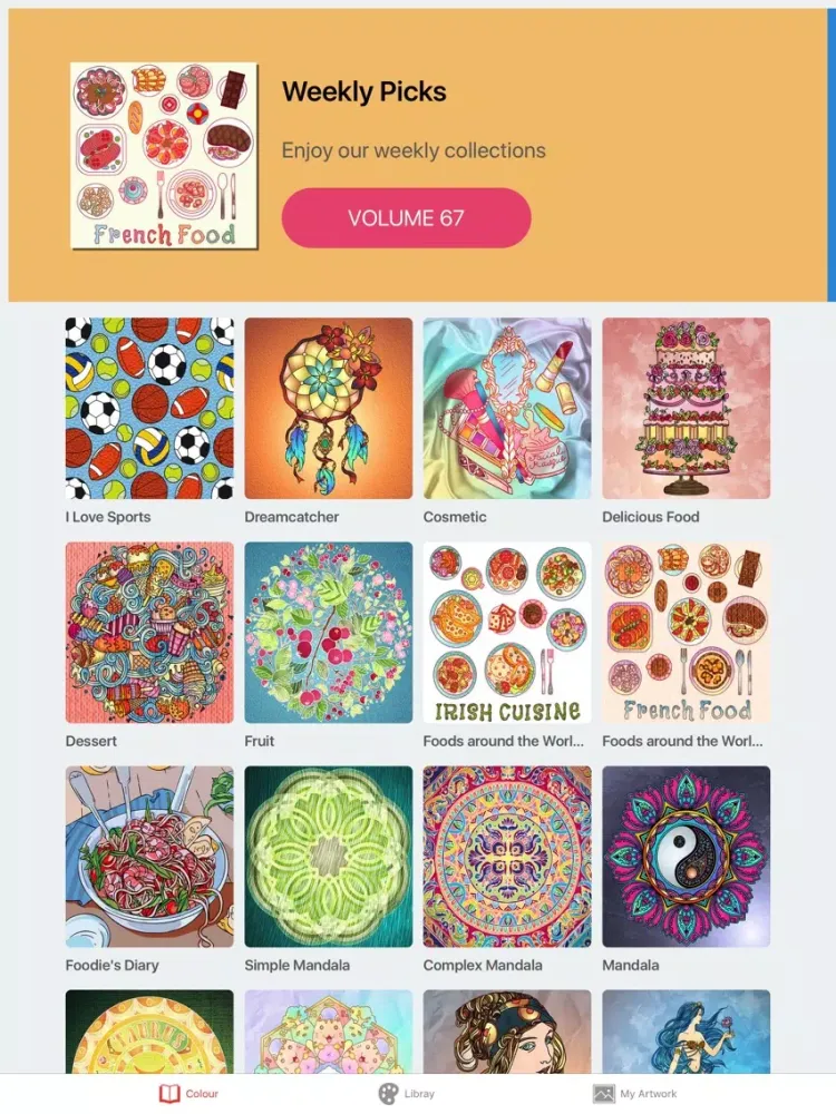 Colour - Coloring Book iPad  سکرین شاٹس
