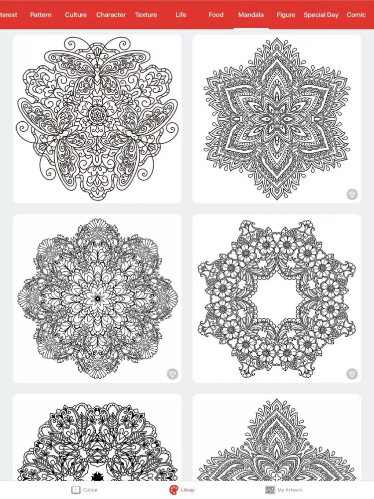 Colour - Coloring Book iPad  سکرین شاٹس