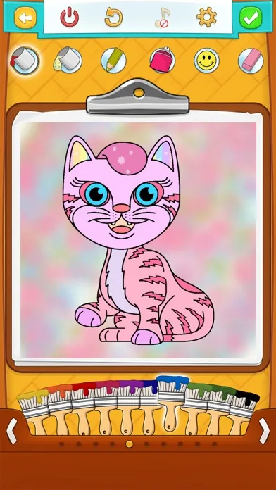 Capturas de tela do Kitty Cat Coloring Pages
