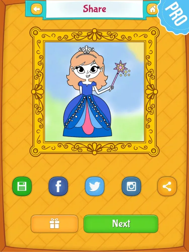 Princess Coloring Games for Kids - Colouring Book for Girls PRO iPad  Screenshots