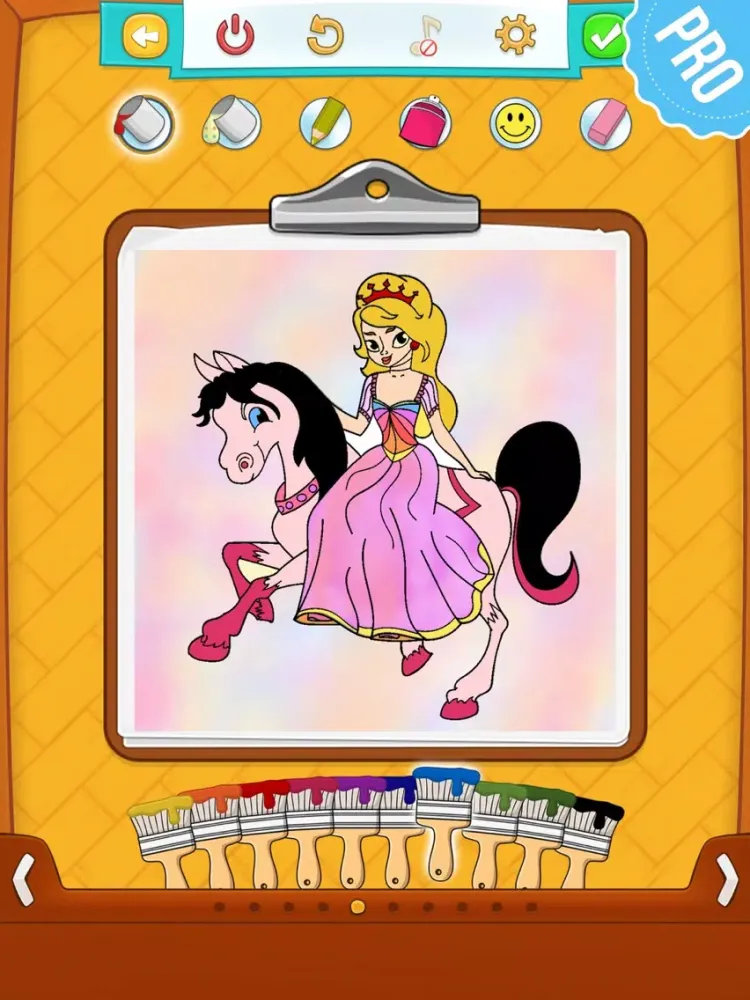Princess Coloring Games for Kids - Colouring Book for Girls PRO iPad  Screenshots