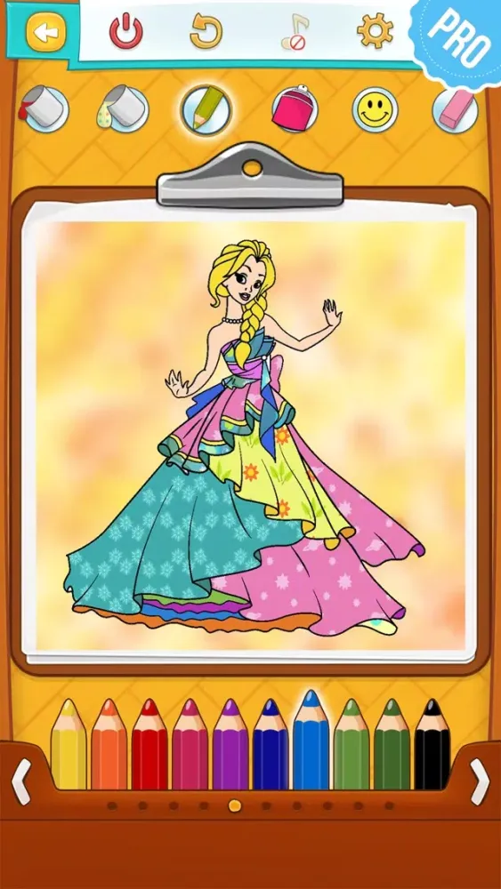Princess Coloring Games for Kids - Colouring Book for Girls PRO Screenshots