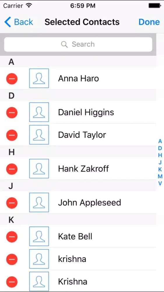 Capturas de tela do ContactClean: The Address book manager