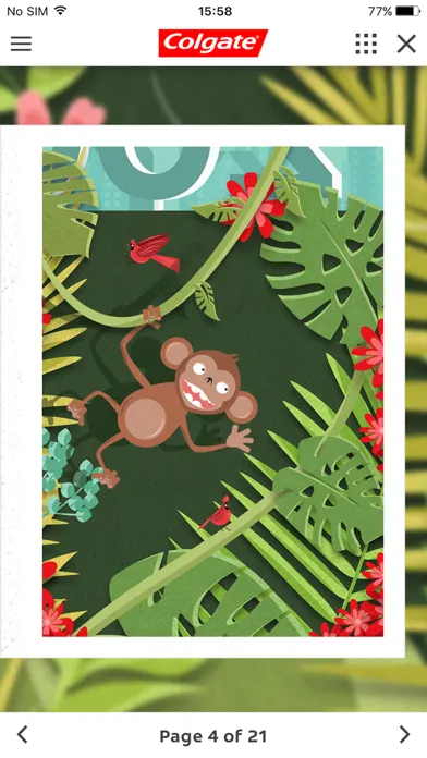 ภาพหน้าจอของ Colgate Adventure Books