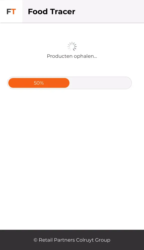 Tangkapan skrin RPCG applicatie voor traceren