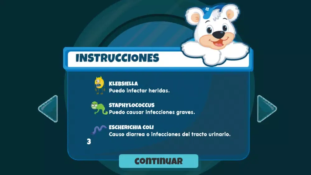 Screenshot di Aprende de bacterias