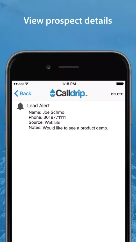 Скриншоты Calldrip - Lead Management and Sales Tools