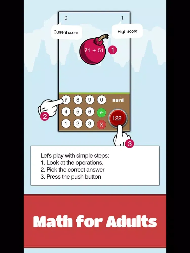 Tangkapan skrin Adults Math Workout iPad 