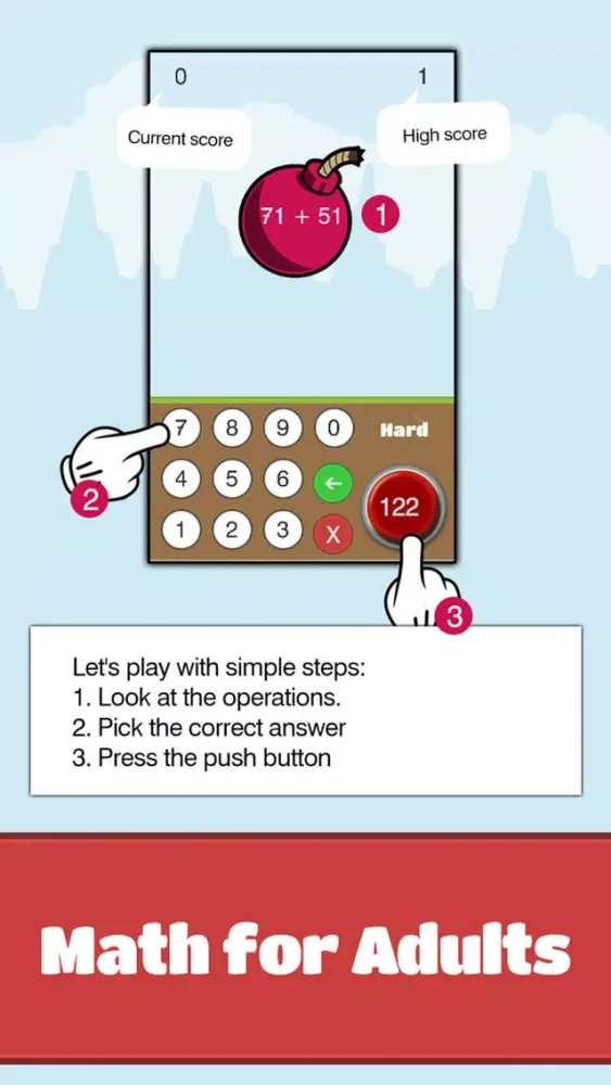 Tangkapan skrin Adults Math Workout