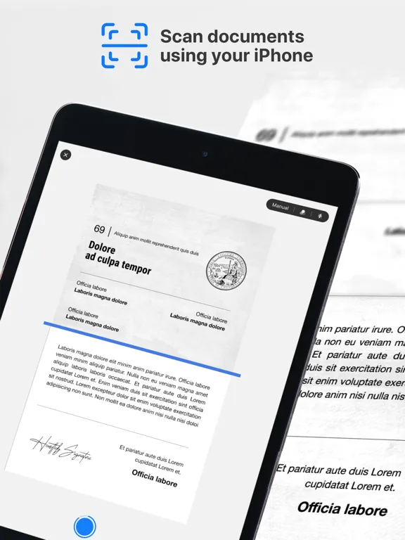Zrzuty ekranu PDF Document Scanner OCR iPad 