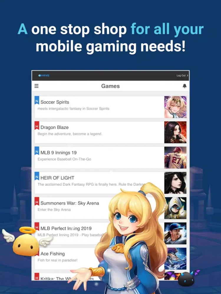 with HIVE iPad  Screenshots