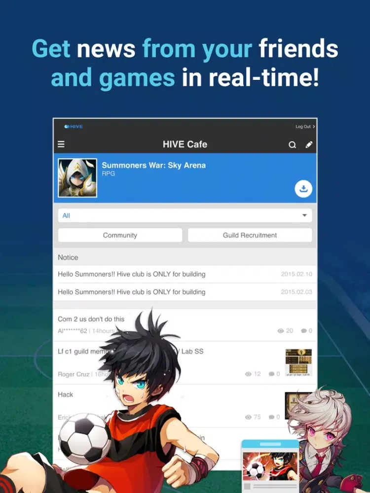 with HIVE iPad  Screenshots