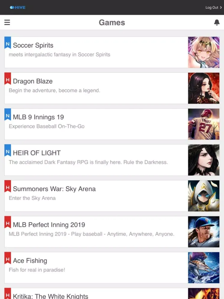with HIVE iPad  Screenshots