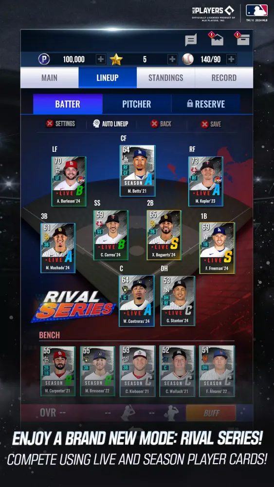 MLB Rivals Screenshots