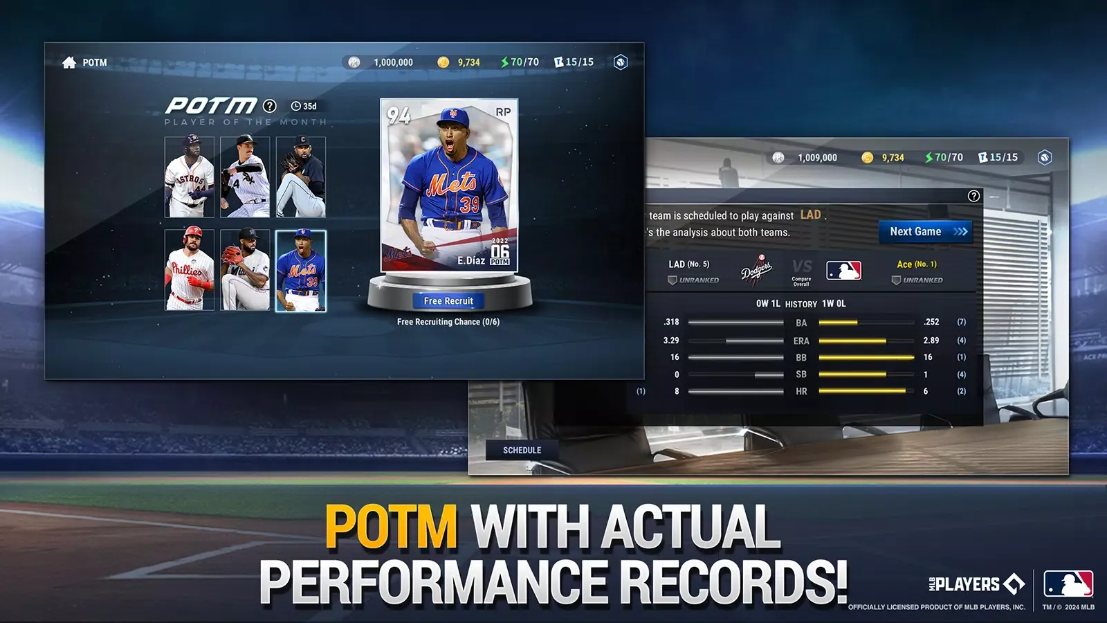 MLB 9 Innings GM Screenshots
