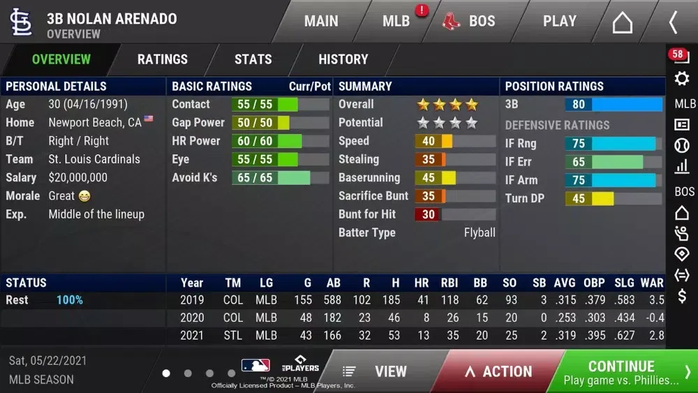 صور OOTP Baseball Go!