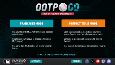 Capturas de tela do OOTP Baseball 26 Go!