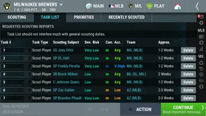 OOTP Baseball 26 Go! スクリーンショット