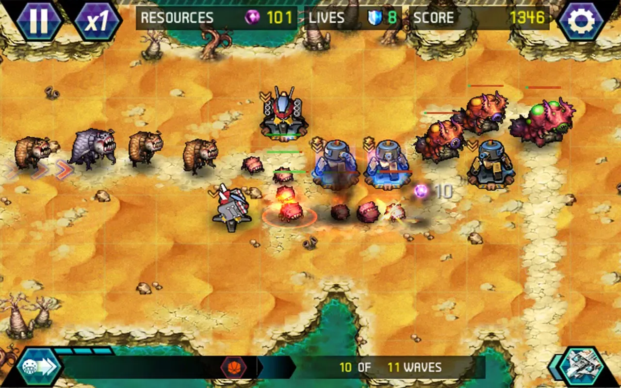 Captures d'écran de Tower Defense: Infinite War