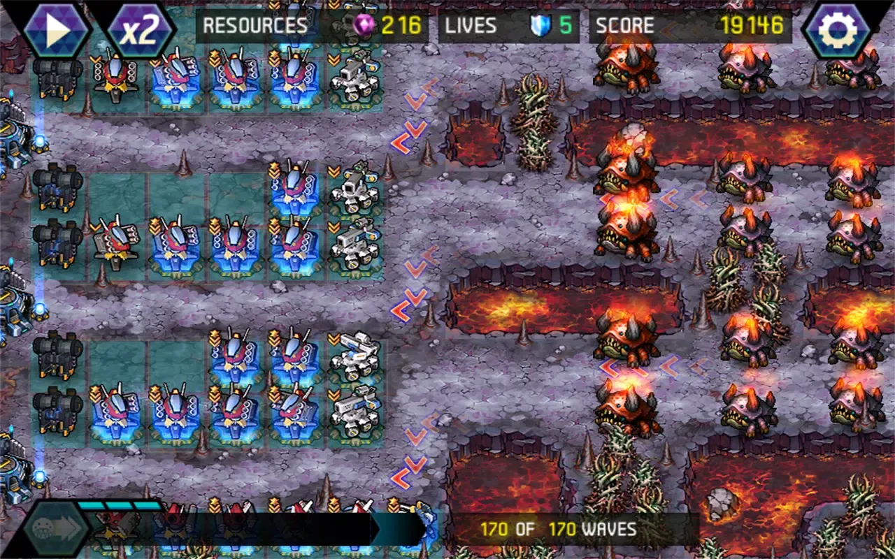 Captures d'écran de Tower Defense: Infinite War