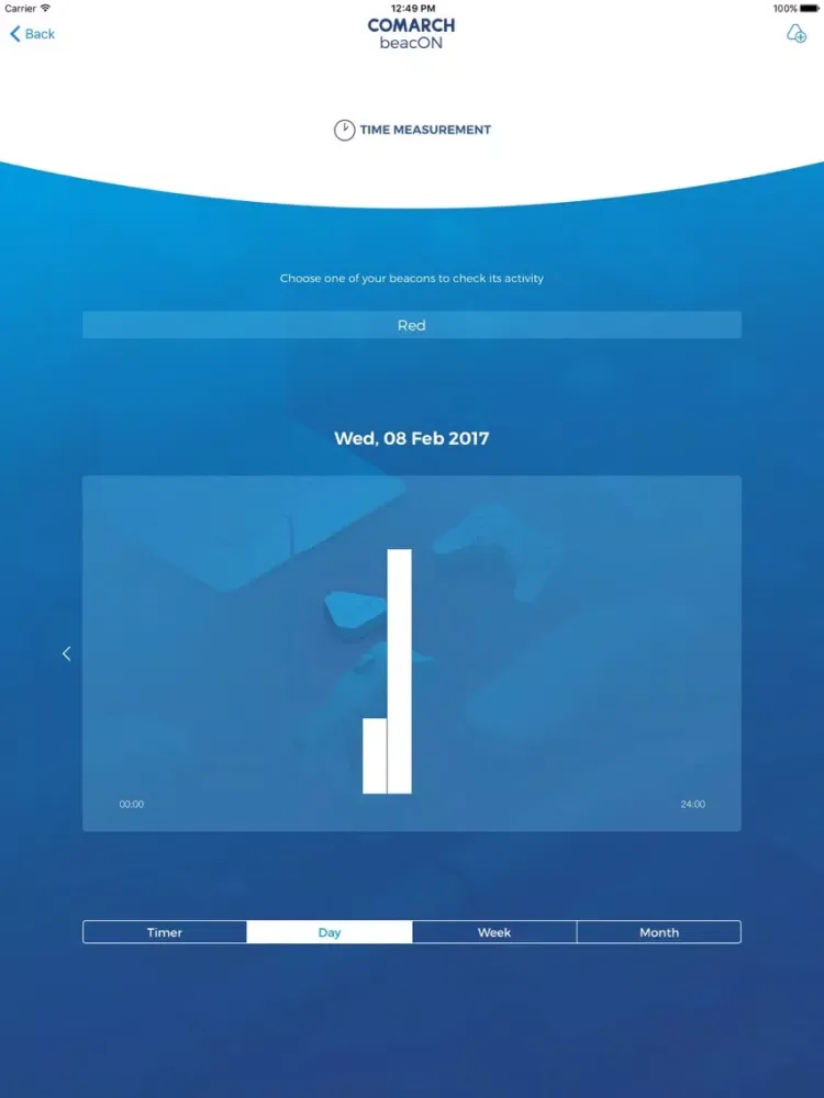 Zrzuty ekranu Comarch beacON iPad 