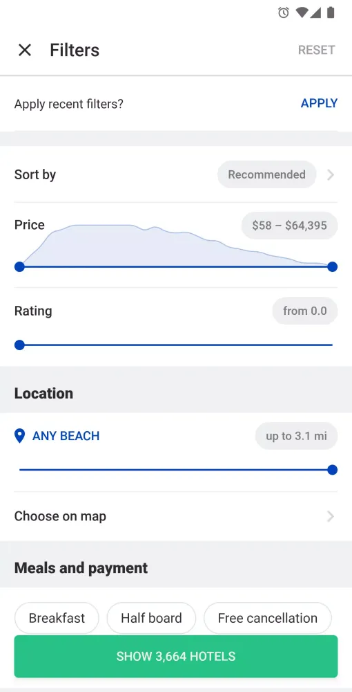 Hotels & Flights Screenshots