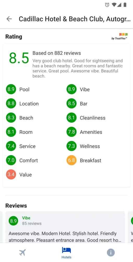 Hotels & Flights Screenshots