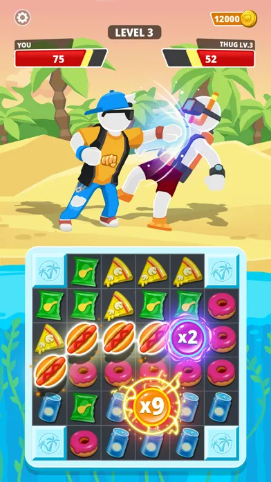 ภาพหน้าจอของ Match Hit - Puzzle Fighter