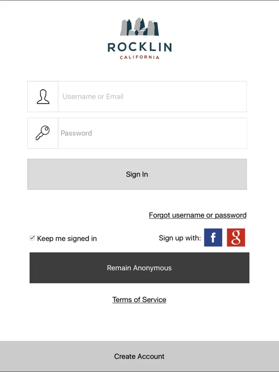 Tangkapan skrin Access Rocklin iPad 
