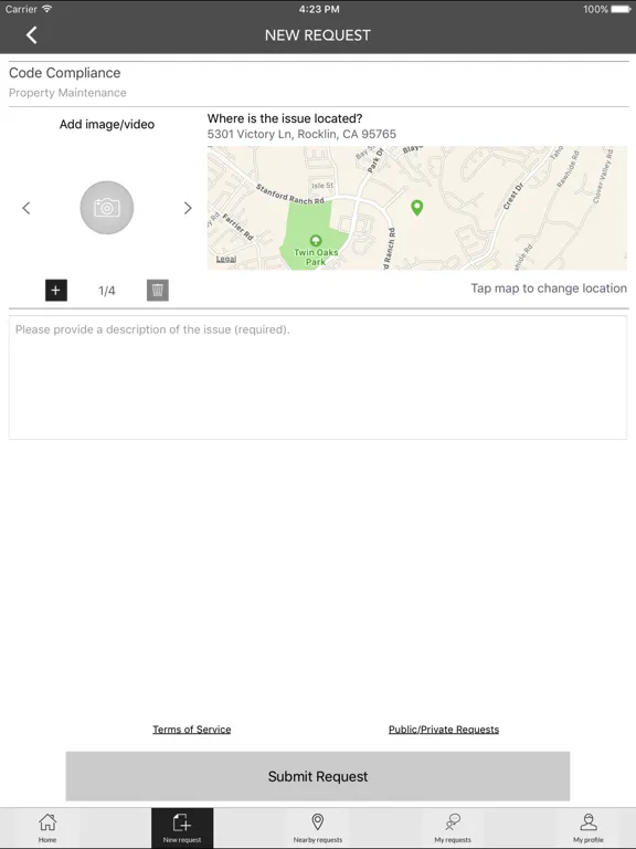 Tangkapan skrin Access Rocklin iPad 