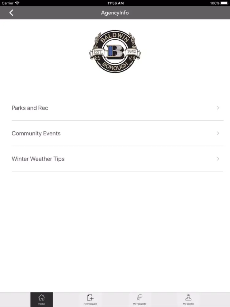 ภาพหน้าจอของ Baldwin NOW iPad 