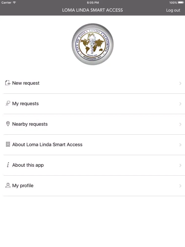 City of Loma Linda Smart Access iPad  Screenshots