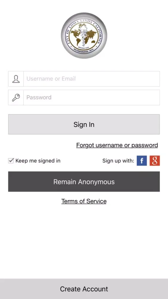 City of Loma Linda Smart Access Screenshots