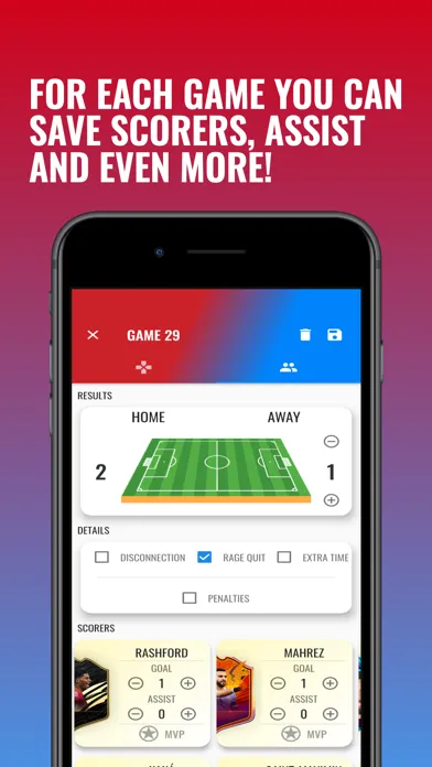 Ảnh chụp màn hình của FUT Scoreboard - Track & Alert