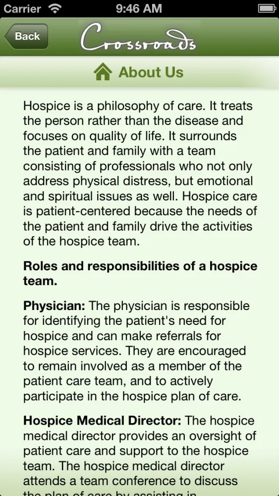 Crossroads Hospice應用截圖