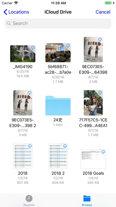 Tangkapan layar iZip –  Zip Unzip Unrar