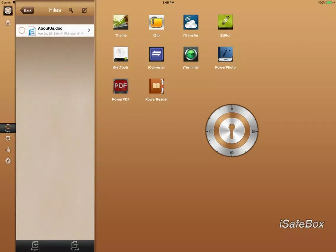 iSafeBox Pro - Data Guard iPad 應用截圖