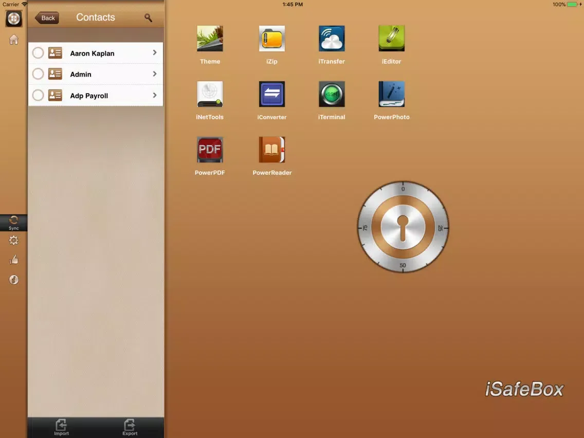 iSafeBox Pro - Data Guard iPad 應用截圖
